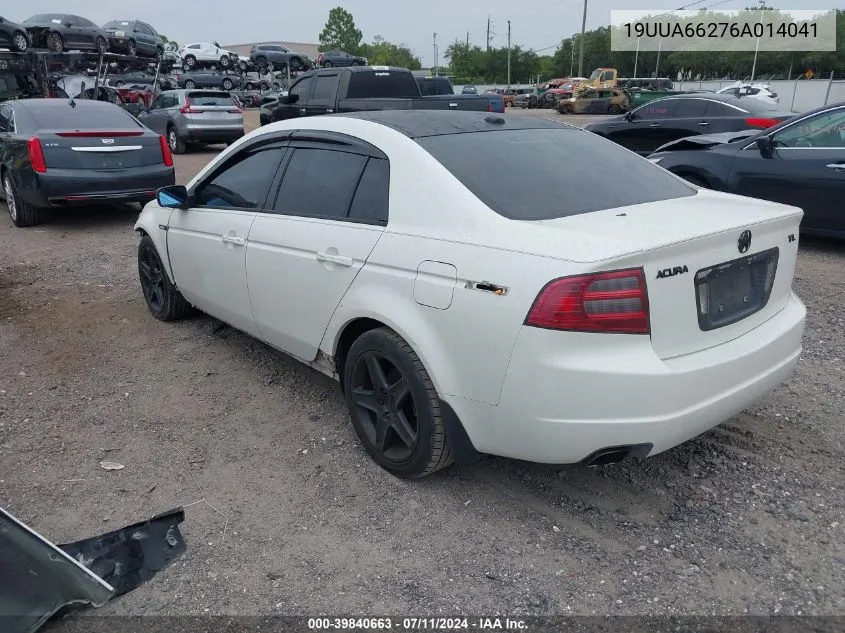 2006 Acura Tl VIN: 19UUA66276A014041 Lot: 39840663