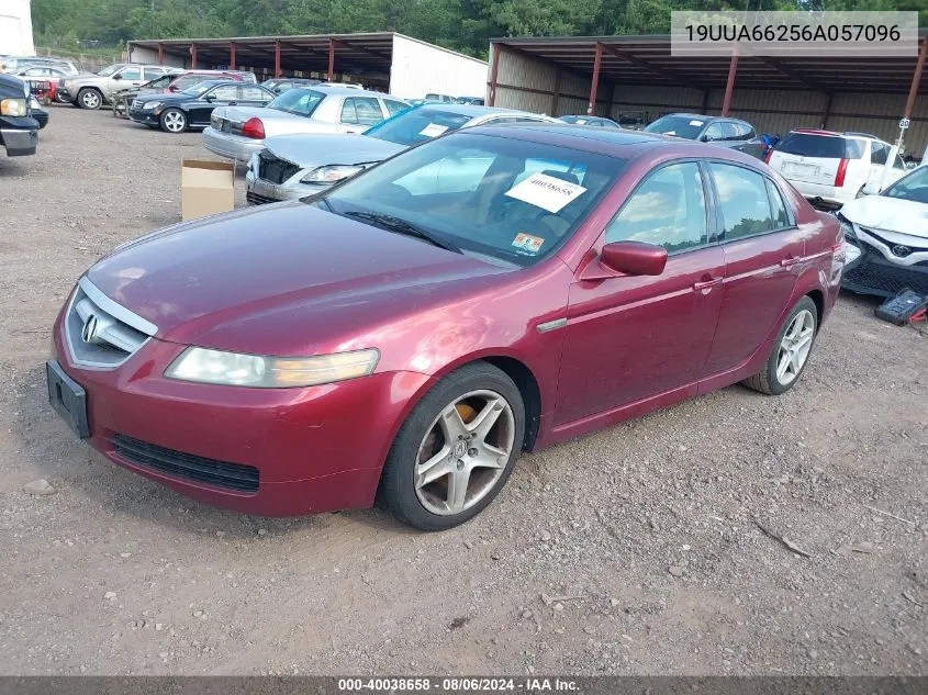 2006 Acura Tl VIN: 19UUA66256A057096 Lot: 40038658