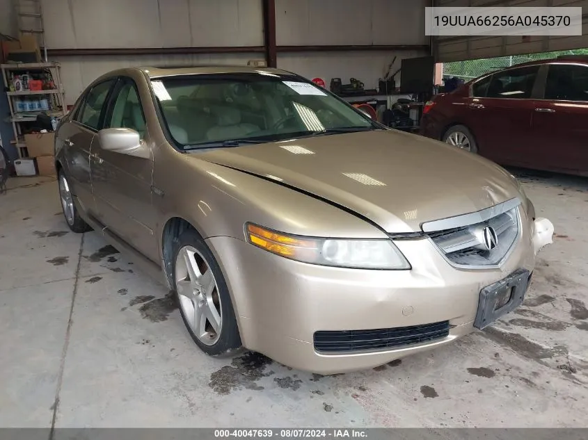 2006 Acura Tl VIN: 19UUA66256A045370 Lot: 40047639