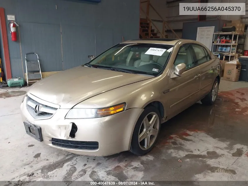 2006 Acura Tl VIN: 19UUA66256A045370 Lot: 40047639