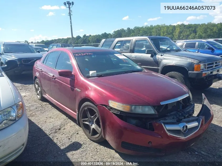 2006 Acura Tl VIN: 19UUA66246A057073 Lot: 40132936