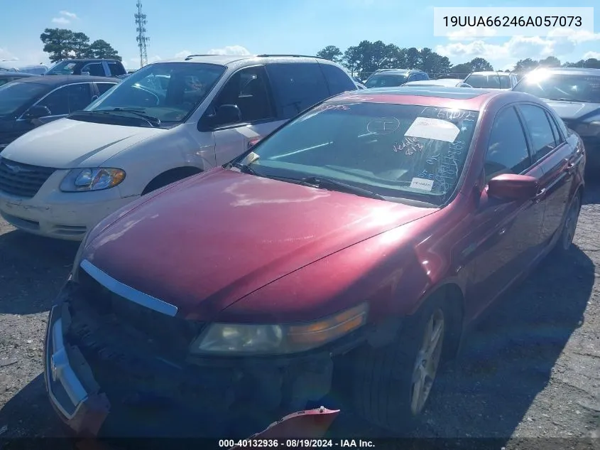 2006 Acura Tl VIN: 19UUA66246A057073 Lot: 40132936