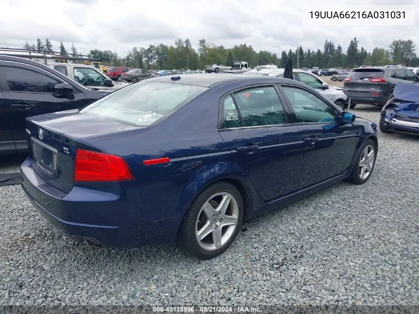 19UUA66216A031031 2006 Acura Tl