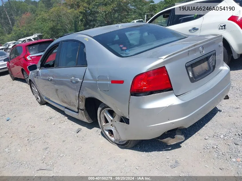 2006 Acura 3.2Tl VIN: 19UUA66246A054190 Lot: 40150279