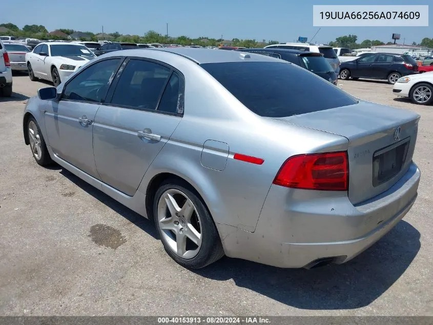 2006 Acura Tl VIN: 19UUA66256A074609 Lot: 40153913