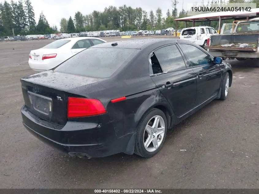 2006 Acura Tl VIN: 19UUA66246A054142 Lot: 40158402