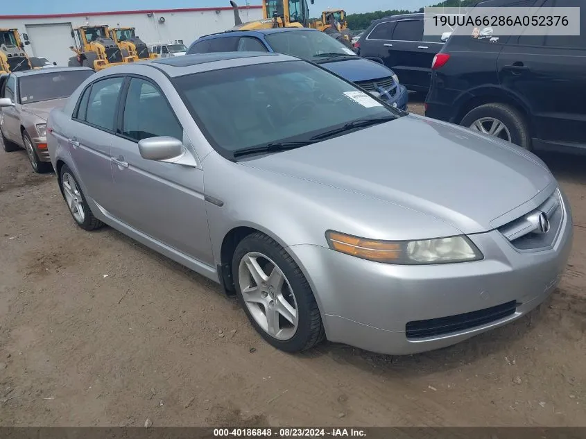 2006 Acura Tl VIN: 19UUA66286A052376 Lot: 40186848