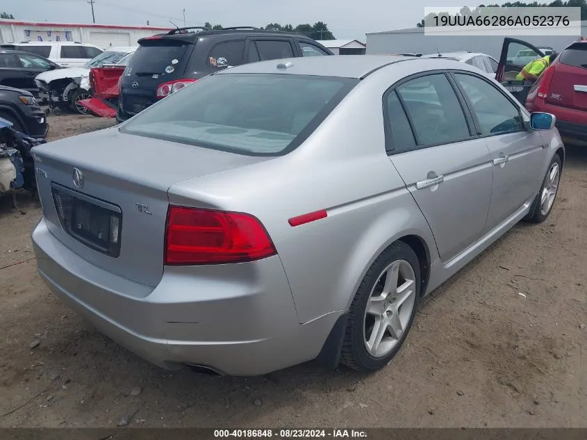 2006 Acura Tl VIN: 19UUA66286A052376 Lot: 40186848