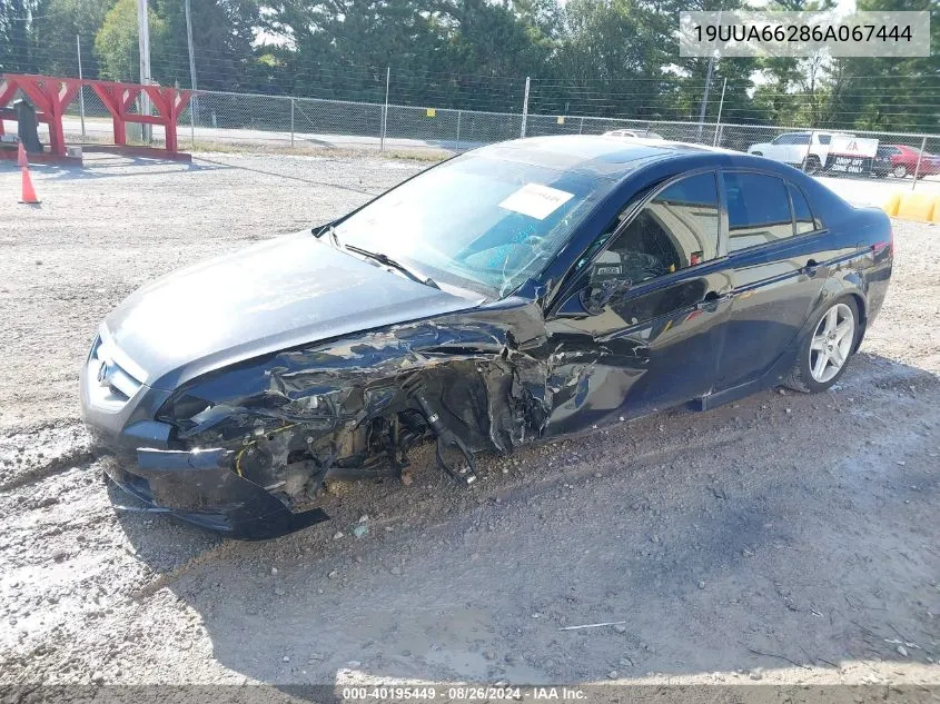 2006 Acura Tl VIN: 19UUA66286A067444 Lot: 40195449