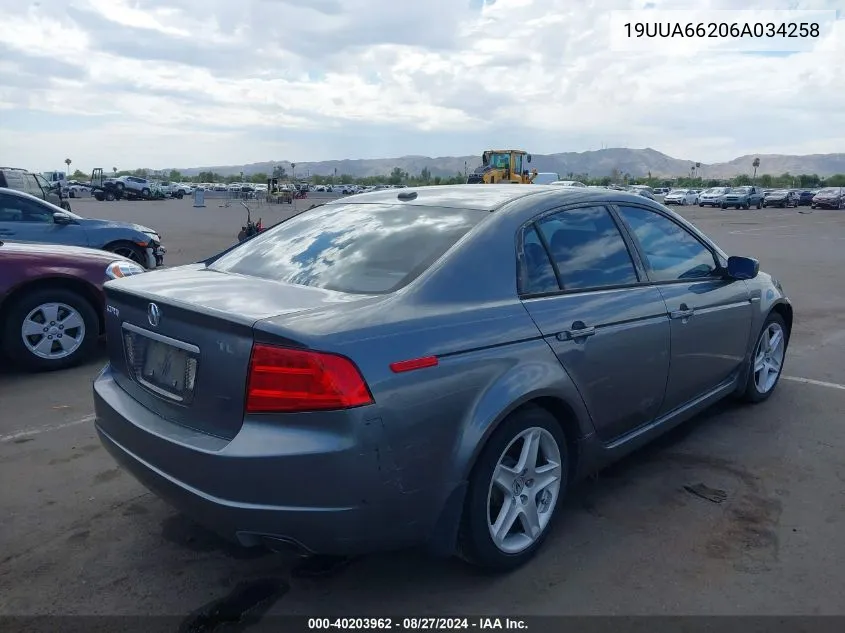 19UUA66206A034258 2006 Acura Tl