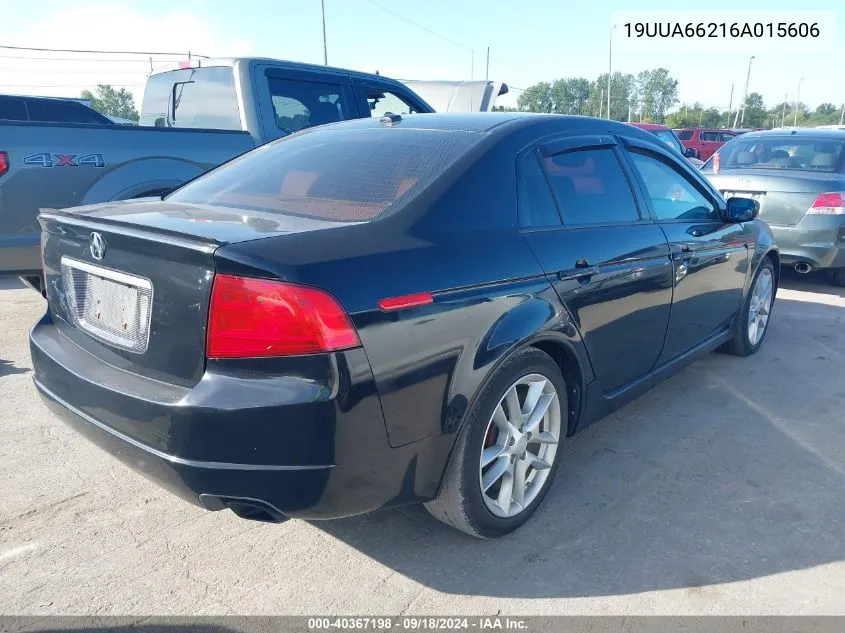 2006 Acura Tl VIN: 19UUA66216A015606 Lot: 40367198