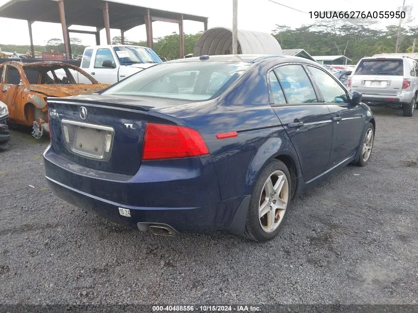 2006 Acura Tl VIN: 19UUA66276A055950 Lot: 40488556