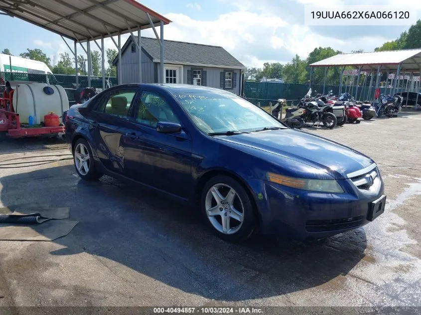 2006 Acura Tl VIN: 19UUA662X6A066120 Lot: 40494857