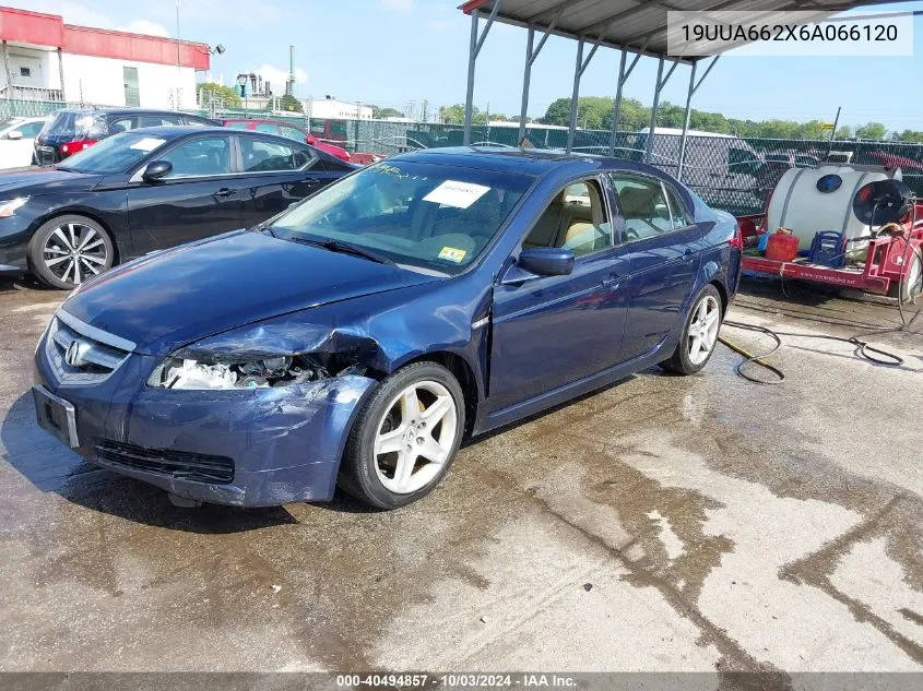 2006 Acura Tl VIN: 19UUA662X6A066120 Lot: 40494857