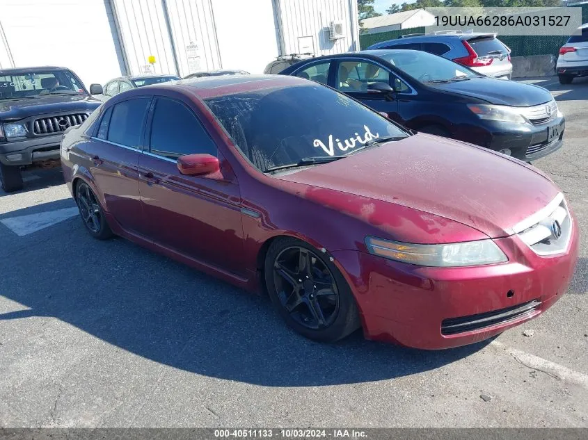 2006 Acura Tl VIN: 19UUA66286A031527 Lot: 40511133