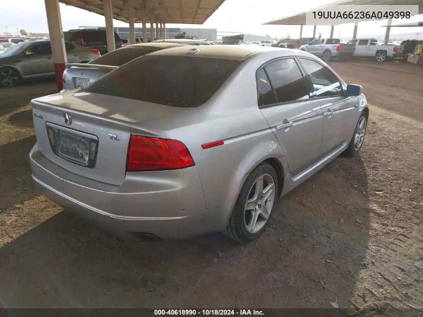 2006 Acura Tl VIN: 19UUA66236A049398 Lot: 40618990