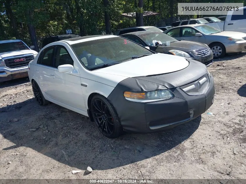 2006 Acura Tl VIN: 19UUA66276A075213 Lot: 40622047