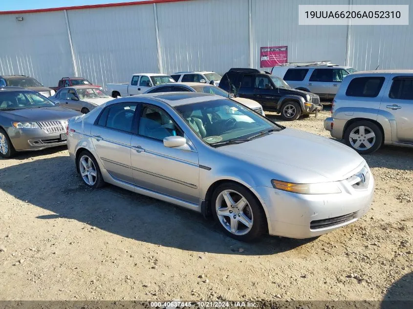 2006 Acura Tl VIN: 19UUA66206A052310 Lot: 40637445