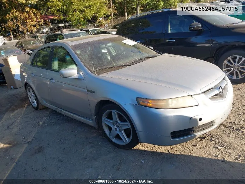 2006 Acura Tl VIN: 19UUA66246A057915 Lot: 40661566