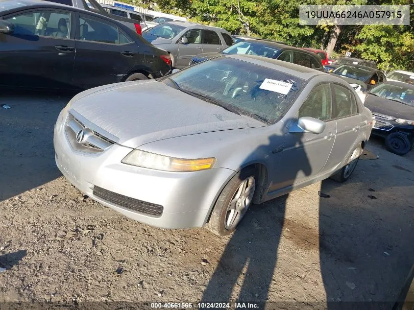 2006 Acura Tl VIN: 19UUA66246A057915 Lot: 40661566