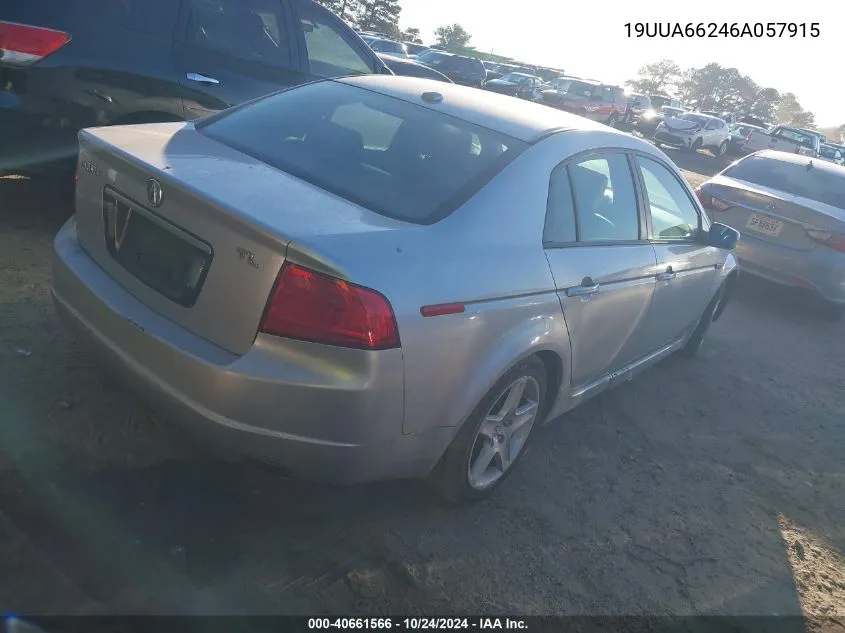 2006 Acura Tl VIN: 19UUA66246A057915 Lot: 40661566