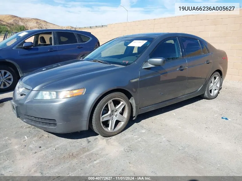 2006 Acura Tl VIN: 19UUA66236A005627 Lot: 40772627