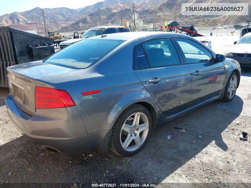 2006 Acura Tl VIN: 19UUA66236A005627 Lot: 40772627