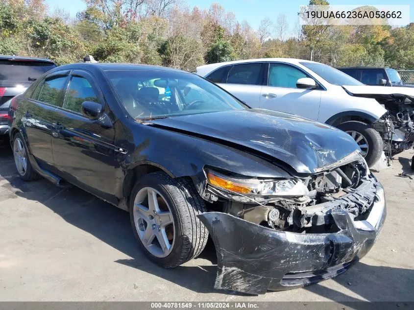 2006 Acura Tl VIN: 19UUA66236A053662 Lot: 40781549