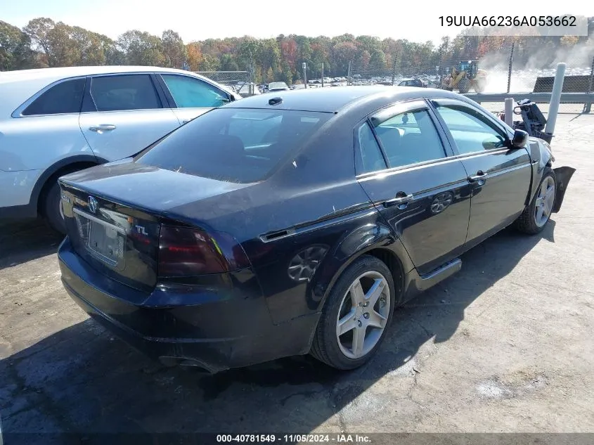 2006 Acura Tl VIN: 19UUA66236A053662 Lot: 40781549