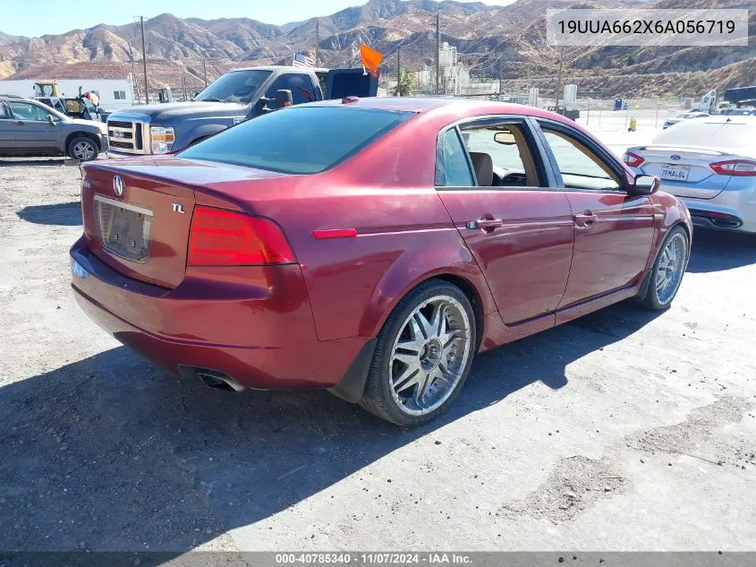 2006 Acura Tl VIN: 19UUA662X6A056719 Lot: 40785340