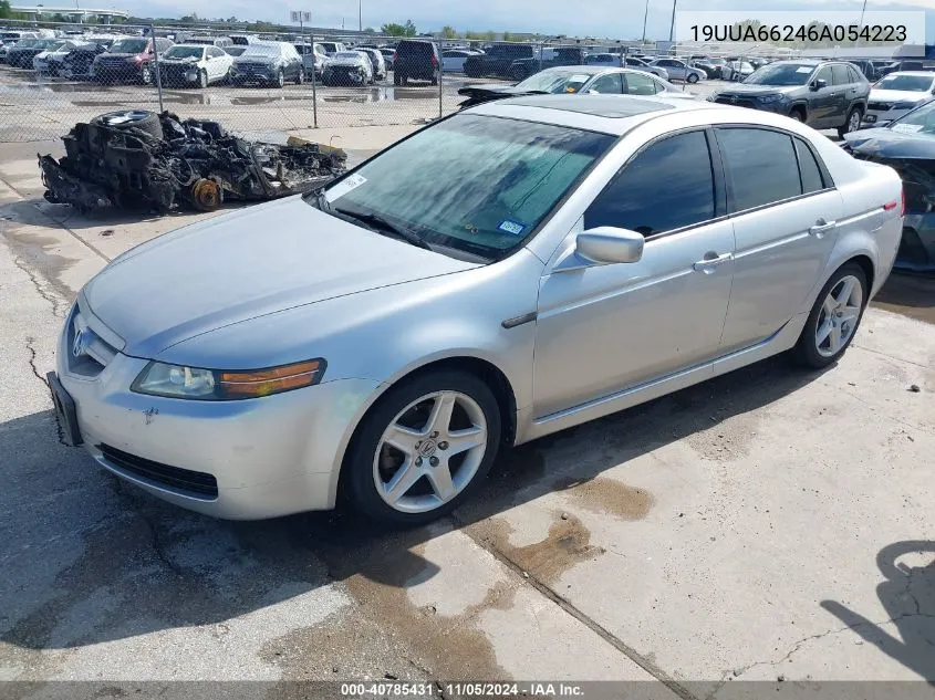 2006 Acura Tl VIN: 19UUA66246A054223 Lot: 40785431