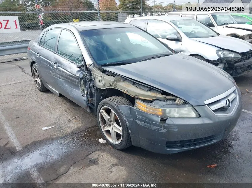 2006 Acura Tl VIN: 19UUA66206A048306 Lot: 40788557