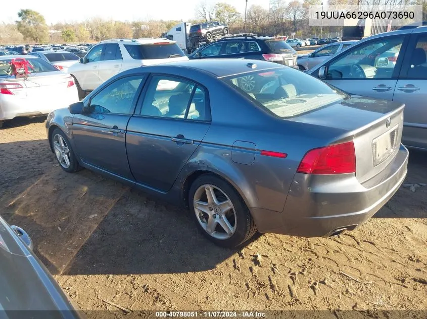 2006 Acura Tl VIN: 19UUA66296A073690 Lot: 40798051