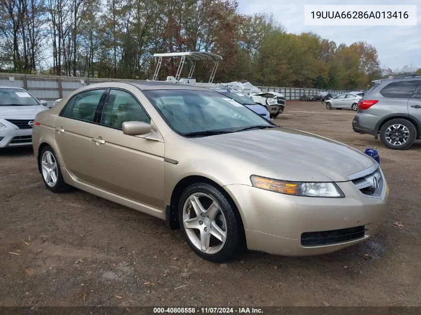 2006 Acura Tl VIN: 19UUA66286A013416 Lot: 40808558