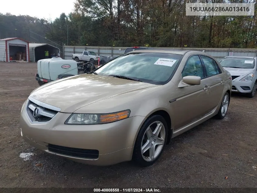 2006 Acura Tl VIN: 19UUA66286A013416 Lot: 40808558