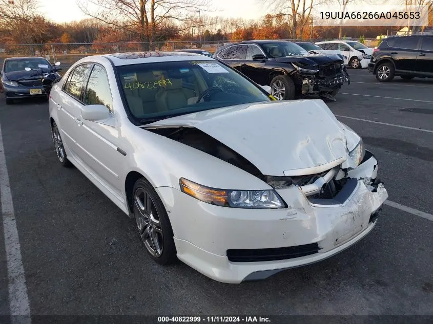 2006 Acura Tl VIN: 19UUA66266A045653 Lot: 40822999