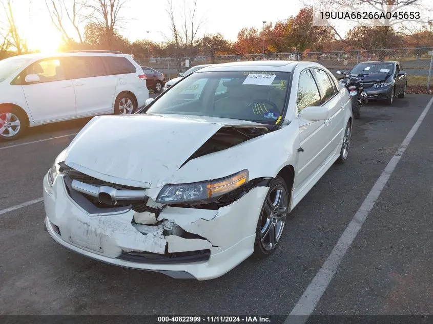 2006 Acura Tl VIN: 19UUA66266A045653 Lot: 40822999