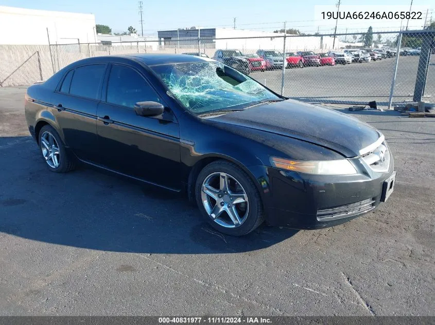 2006 Acura 3.2Tl VIN: 19UUA66246A065822 Lot: 40831977