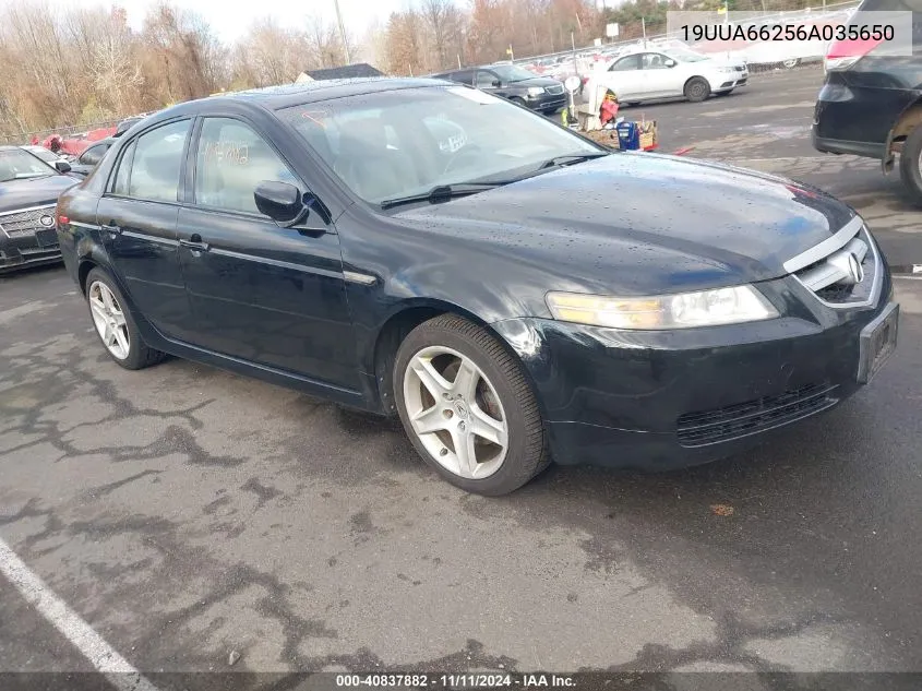 2006 Acura Tl VIN: 19UUA66256A035650 Lot: 40837882