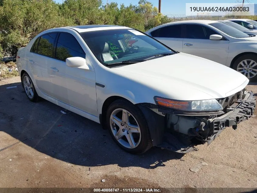 2006 Acura Tl VIN: 19UUA66246A030083 Lot: 40858747