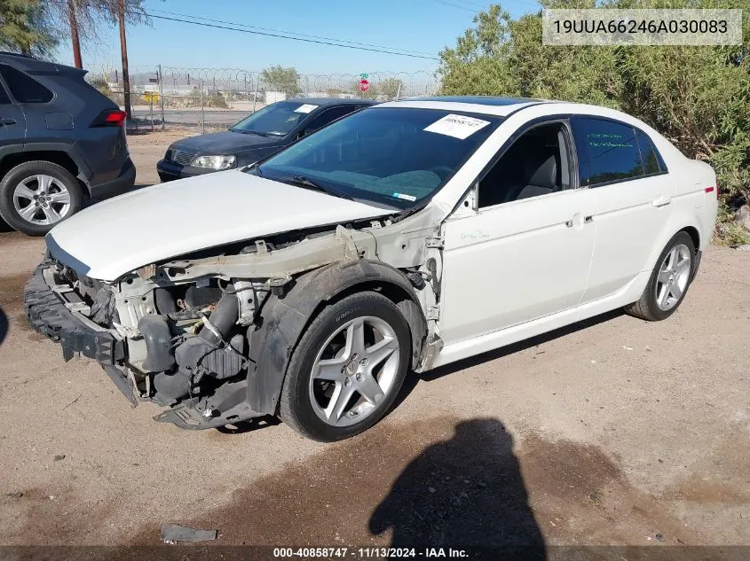 2006 Acura Tl VIN: 19UUA66246A030083 Lot: 40858747