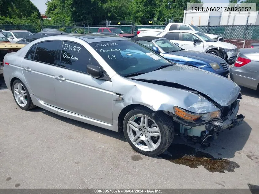 19UUA66217A025652 2007 Acura Tl 3.2