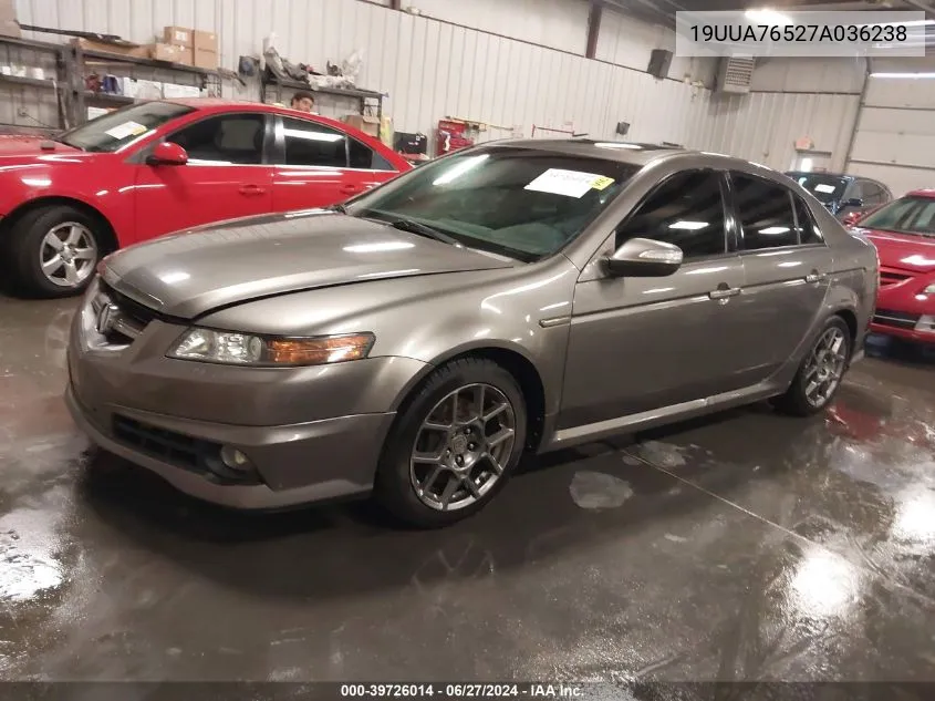 2007 Acura Tl Type S VIN: 19UUA76527A036238 Lot: 39726014