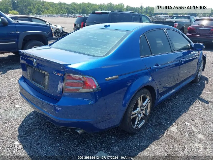 2007 Acura Tl Type S VIN: 19UUA76557A015903 Lot: 39869612