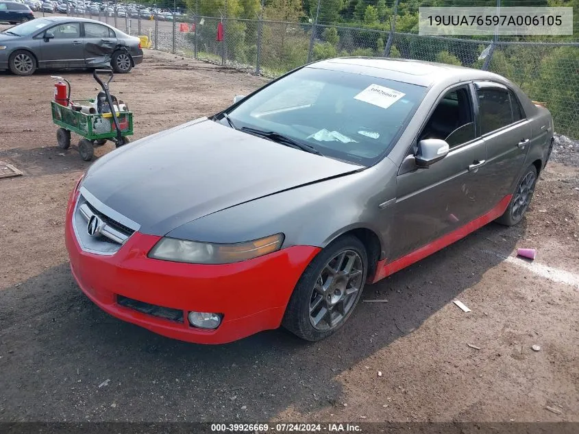 2007 Acura Tl Type S VIN: 19UUA76597A006105 Lot: 39926669