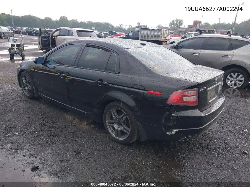 19UUA66277A002294 2007 Acura Tl 3.2