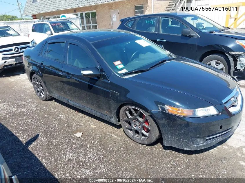 2007 Acura Tl Type S VIN: 19UUA76567A016011 Lot: 40090332