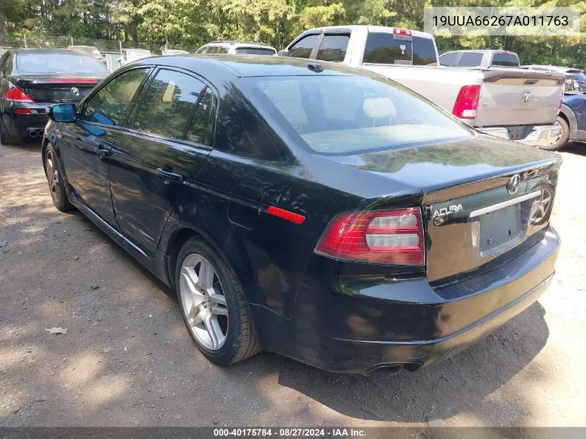 2007 Acura Tl 3.2 VIN: 19UUA66267A011763 Lot: 40175784