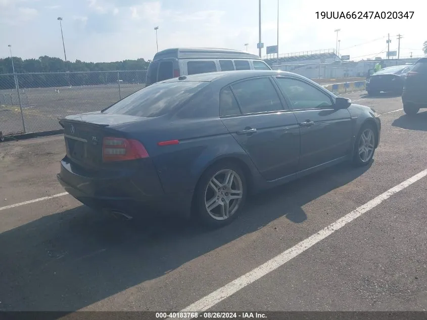 19UUA66247A020347 2007 Acura Tl 3.2