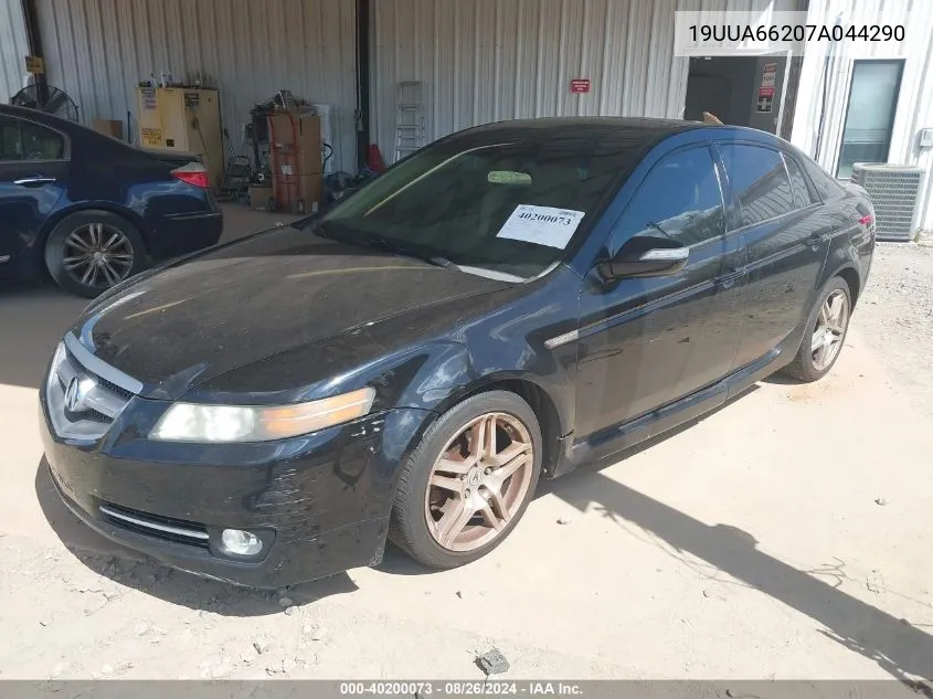 2007 Acura Tl 3.2 VIN: 19UUA66207A044290 Lot: 40200073